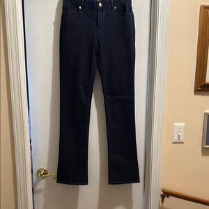 Dark Blue Straight-Leg Jeans